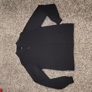 Men's Black quarter zip sweater